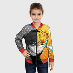 Бомбер детский ПУТЬ ЗЕНИЦУ КЛИНОК, цвет: 3D-красный — фото 2