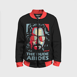 Бомбер детский The Dude Abides Лебовски, цвет: 3D-красный