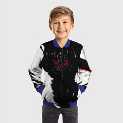 Бомбер детский БЕРСЕРК чб, цвет: 3D-синий — фото 2