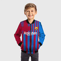 Бомбер детский Месси Барселона 20212022, цвет: 3D-черный — фото 2