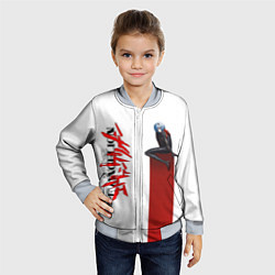 Бомбер детский EVANGELION ПИЛОТ EVA, цвет: 3D-серый — фото 2