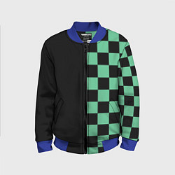 Бомбер детский КОСТЮМ TANJIRO KAMADO ТАНДЖИРО, цвет: 3D-синий