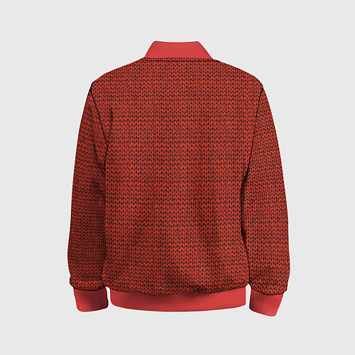 Детский бомбер Красная вязь / 3D-Красный – фото 2