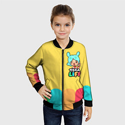 Бомбер детский Toca Life Girl, цвет: 3D-черный — фото 2