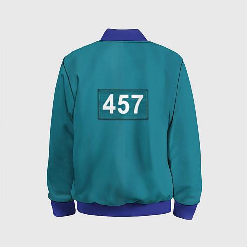 Детский бомбер Форма игрока Игра в кальмара / 3D-Синий – фото 2