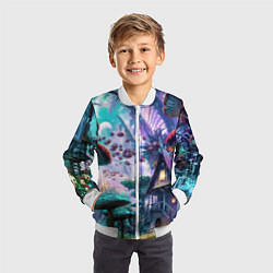 Бомбер детский FantasyFish, цвет: 3D-белый — фото 2