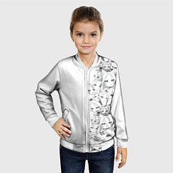Бомбер детский Личная Симс, цвет: 3D-белый — фото 2