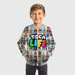 Бомбер детский Toca Life, цвет: 3D-серый — фото 2