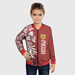 Бомбер детский Сборная России, цвет: 3D-красный — фото 2