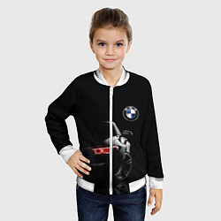 Бомбер детский BMW МИНИМЛ, цвет: 3D-белый — фото 2
