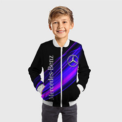 Бомбер детский MERCEDES-BENZ МЕРСЕДЕС-БЕНЗ ПУРПУРНЫЙ, цвет: 3D-белый — фото 2