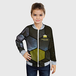 Бомбер детский JWST space cell theme, цвет: 3D-серый — фото 2