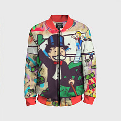 Бомбер детский Alec Monopoly ART, цвет: 3D-красный