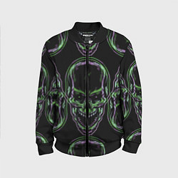 Бомбер детский Skulls vanguard pattern 2077, цвет: 3D-черный