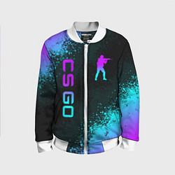 Детский бомбер CS GO NEON SYMBOL STYLE SKIN КС ГО НЕОН