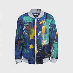 Бомбер детский КРАСКА PAINT, цвет: 3D-серый