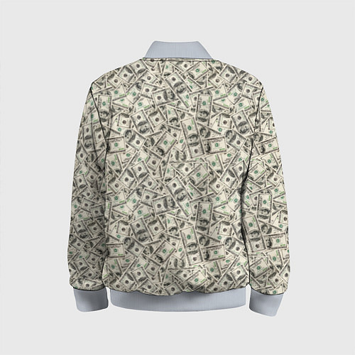 Детский бомбер Доллары Dollars / 3D-Серый – фото 2