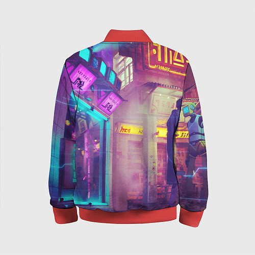 Детский бомбер Stray / 3D-Красный – фото 2