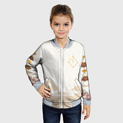 Бомбер детский ДЖУН ЛИ МОТИВЫ ГЕО АРХОНТ, цвет: 3D-серый — фото 2