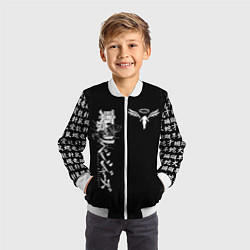 Бомбер детский TOKYO REVENGERS WALHALLA TEAM WHITE, цвет: 3D-белый — фото 2