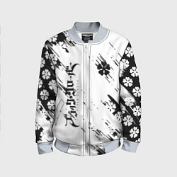 Бомбер детский Чёрный клевер black clover,, цвет: 3D-серый