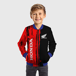 Бомбер детский Honda марка авто, цвет: 3D-синий — фото 2