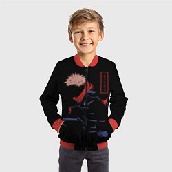 Бомбер детский Юдзи art, цвет: 3D-красный — фото 2