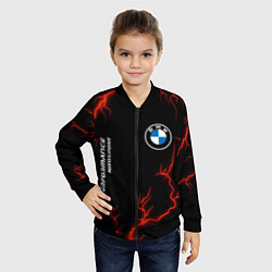 Бомбер детский BMW Autosport Молнии, цвет: 3D-черный — фото 2