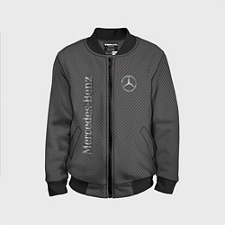Бомбер детский Mercedes карбоновые полосы, цвет: 3D-черный