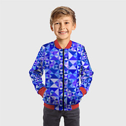 Бомбер детский Камуфляж спортивный Призма - Лагуна, цвет: 3D-красный — фото 2
