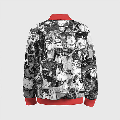 Детский бомбер Berserk pattern / 3D-Красный – фото 2