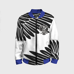 Бомбер детский ГЕРБ РОССИИ КРЫЛЬЯ СВОБОДЫ, цвет: 3D-синий