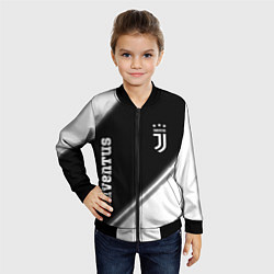 Бомбер детский ЮВЕНТУС Juventus Краска, цвет: 3D-черный — фото 2