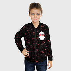 Бомбер детский ЛАЛАФАНФАН - БЕЛАЯ Краска, цвет: 3D-черный — фото 2