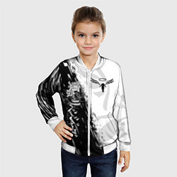 Бомбер детский WALHALLA TEAM LOGO BLACK ТОКИЙСКИЕ МСТИТЕЛИ, цвет: 3D-белый — фото 2