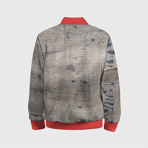 Детский бомбер Only for Italy Мешковина Авангард Hype / 3D-Красный – фото 2