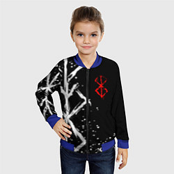 Бомбер детский БЕРСЕРК - КЛЕЙМО ЖЕРТВЫ, цвет: 3D-синий — фото 2