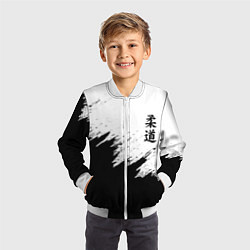 Бомбер детский ДЗЮДО КУДО JUDO, цвет: 3D-белый — фото 2