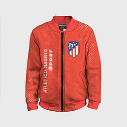 Бомбер детский АТЛЕТИКО Atletico Madrid Sport Гранж, цвет: 3D-красный