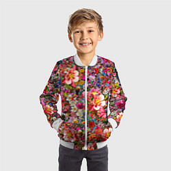 Бомбер детский САД В ЦВЕТУ, цвет: 3D-белый — фото 2