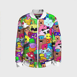 Бомбер детский Монстрики Nastiprazdnik, цвет: 3D-белый