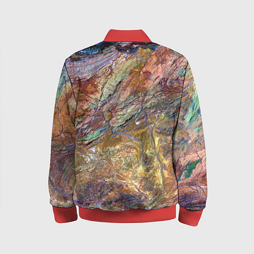 Детский бомбер Горная порода возраст которых превышает 3,6 миллиа / 3D-Красный – фото 2