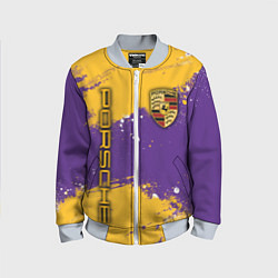 Детский бомбер PORSCHE- LAKERS COLORS