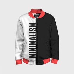 Бомбер детский MINIMALISM - BLACK AND WHITE, цвет: 3D-красный