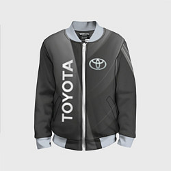 Бомбер детский Toyota - серая абстракция, цвет: 3D-серый