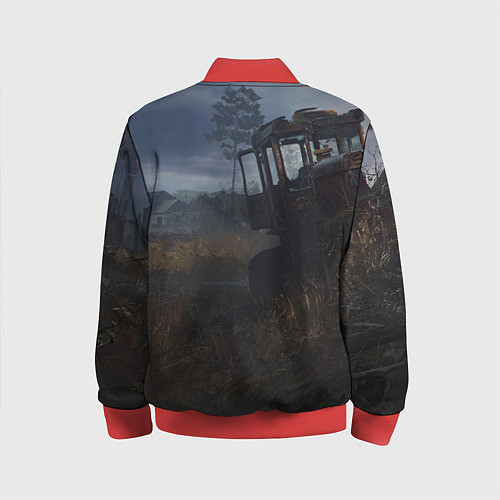 Детский бомбер STALKER Одиночка Нашёл Артефакт / 3D-Красный – фото 2