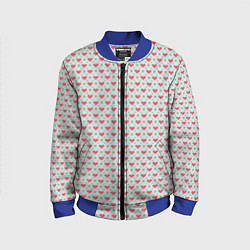 Детский бомбер Сердечки - абстракция минимализм