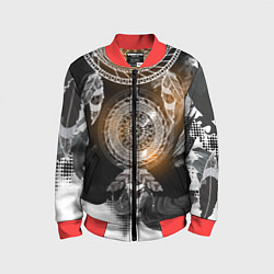 Бомбер детский В стиле бохо, цвет: 3D-красный