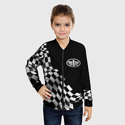 Бомбер детский FAW racing flag, цвет: 3D-черный — фото 2