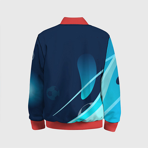 Детский бомбер Фк псж абстракция / 3D-Красный – фото 2